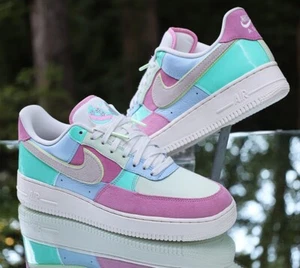 Nike Air Force 1 Low Easter Men’s Size 9.5 Spring Patchwork Custom AH8462-400 - Picture 1 of 16