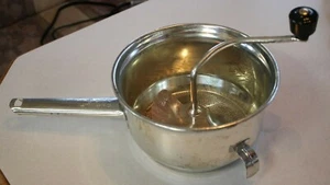 Vintage Foley Food Mill #101 7" 2 qt Stainless Steel Masher Ricer Strainer - Picture 1 of 7
