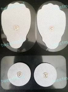 REPLACEMENT ELECTRODE PADS (2 LG, 2 SM) COMPATIBLE w/ SMART RELIEF MASSAGER - Picture 1 of 1