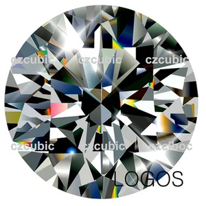 CUBIC ZIRCONIA SUPER EXCELLENT QUALITY  ROUND STONE 7 STAR  WHITE CZ USA SHIPPER - Picture 1 of 6