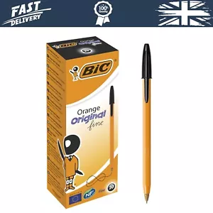 BIC arancione fine, penne a sfera, penne da scrittura con inchiostro di lunga durata, punto fine - Foto 1 di 6