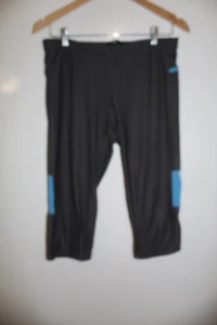 Sportsgirl Women's Grey & Blue 1/2 Length Active Compression Pants Size L Large - Picture 1 of 12
