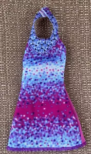Barbie Puppe Fashionistas Kleidungspaket Fashion Outfit LILA GLITZER NUR KLEID - Bild 1 von 2