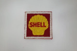 Auténtico Parche Vintage SHELL ACEITE Cosido 2"" x 2"" RARO - Imagen 1 de 3