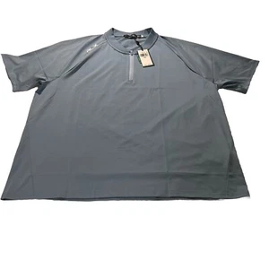 Ralph Lauren RLX Men’s 1/4 Zip Blue Golf Wicking Short Sleeve Shirt 2XL NWT - Picture 1 of 9