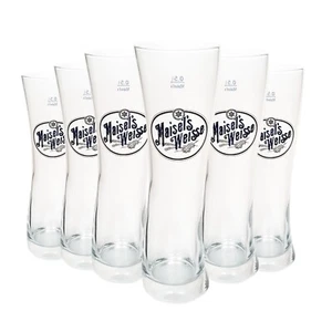 6x Maisels Gläser Bier Design geschwungen 0,5l Glas Bierglas Weizen Hefeweizen - Bild 1 von 3