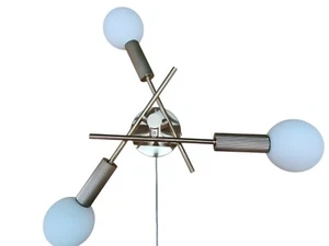 Modern Bathroom Ceiling Light Habitat Globe Shade - Brass 1233711 R LN196 - Picture 1 of 4