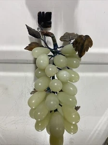 VTG. Marble Grape Cluster Soap Stone Mid Century Modern 12” Long - Picture 1 of 17