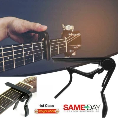 Acoustic Electric Guitar Quick Clamp Capo Ukulele Banjo Folk Mandolin Capotasto - Image 1 of 4