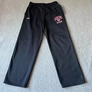 Pantalones Under Armour Para Hombre Grandes Negros Sudor Jogger MICDS RAMS Sueltos Forrados Gimnasio - Imagen 1 de 15
