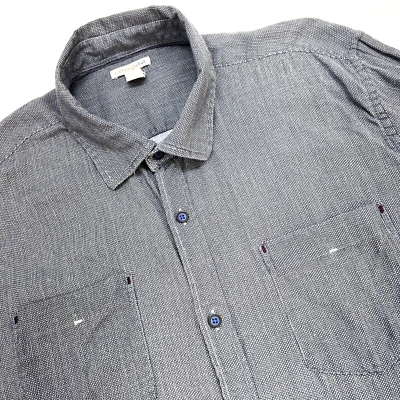 Рубашка мужская Carbon2Cobalt с карманами на пуговицах с длинным рукавом L темно-синий принт  - Изображение 1 из 4