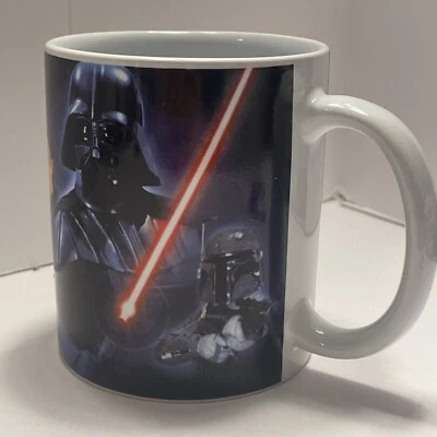 Taza de café Star Wars Empire Strikes Back Boba Fett Yoda Lando TOTALMENTE NUEVA Foto 1 de 4