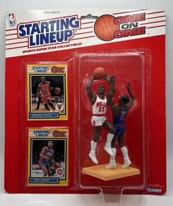 Michael Jordan 1989 alineación inicial uno a uno MJ vs Isiah Thomas Kenner nuevo - Imagen 1 de 8