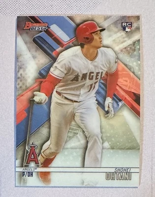 2018 Topps Bowman’s Best Shohei Ohtani RC #1 Batting Angels Rookie LA MVP Foto 1 de 3