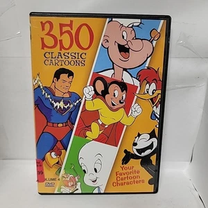 350 Cartoon Classics 4 Disc  DVD Popeye Superman Casper Woody Woodpecker - Foto 1 di 1