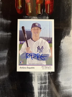 2016 Topps Archives Snapshots - Rob Refsnyder #AS-RR Autographs /350 (AU, RC) - Image 1 of 2