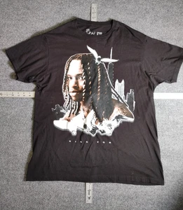 King Von Chain Shirt Size Large Black Chicago Hip Hop - Picture 1 of 4