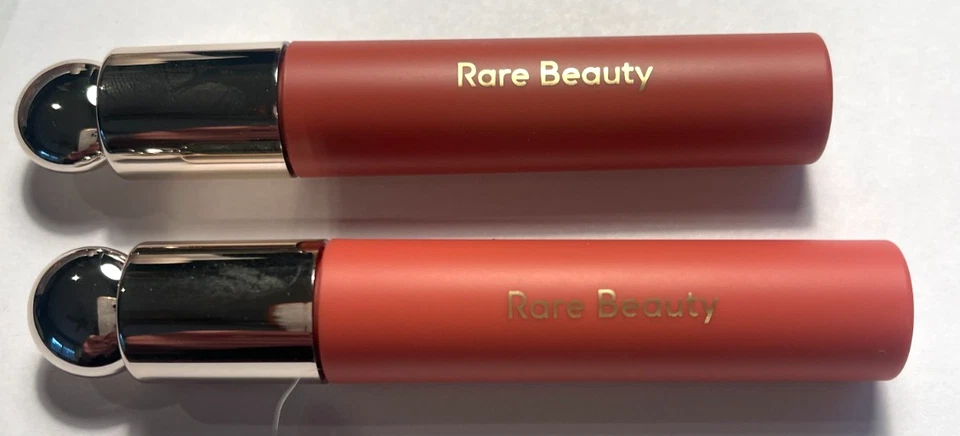 LOTE DE 2 aceites labiales tintados suaves de belleza rara - serenidad y felicidad - tamaño completo - nuevo sin caja Foto 1 de 1