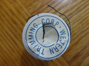 Vintage Western Trimming Corp Craft Florist Jewelry Metal Wire Spool - Picture 1 of 5