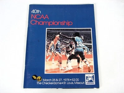 1978 NCAA Basketball Final Four Championship Program - Image 1 of 2