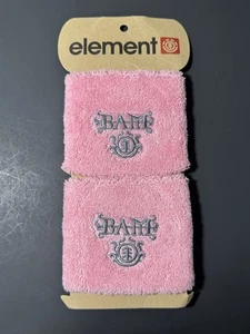 Vintage Y2K Element Skateboarding Bam Margera (H.I.M.) Rosa Paar Armbänder - Bild 1 von 3