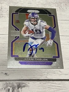 Adam Thielen Signed Card Panini Prizm JSA COA IP Auto Autographed Vikings a - Picture 1 of 3