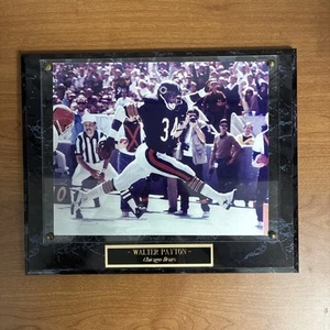 🏈 VINTAGE 1980er NFL Chicago Bears Walter Payton 13"L x 10,5H" WANDPLAKETTE SEHR GUTER ZUSTAND - Bild 1 von 4
