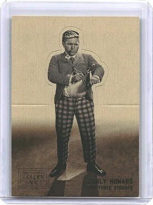 2012 Panini Golden Age CURLY HOWARD #14 BATTER UP INSERT THE THREE STOOGES - Image 1 of 2