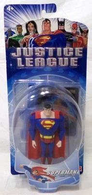 Figura de colección 2003 Mattel DC Liga de la Justicia Animada Traje Clásico Superman 4.5" Foto 1 de 4