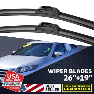 Nuevo limpiaparabrisas delantero 26"+19" para Honda Accord 2008-2016 negro Foto 1 de 4