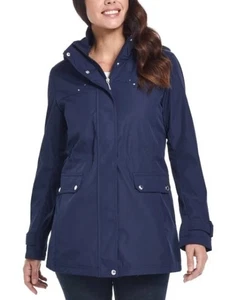 Weatherproof Ladies' Anorak Rain Jacket Packable Hood Navy XL - Picture 1 of 6
