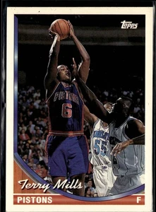 1993 Topps Terry Mills Detroit Pistons #21 - Bild 1 von 2
