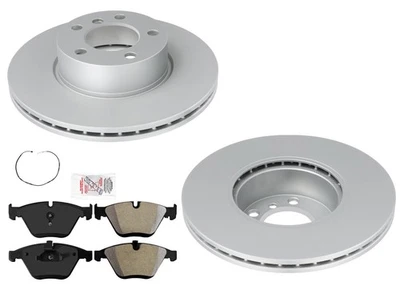 Rotores de freno de disco delanteros GEO recubiertos y pastillas de freno para BMW 328i 2007 2008 2009 2012 Foto 1 de 4