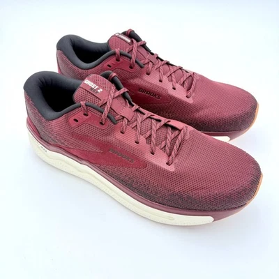 Brooks Ghost 2 Max Zapatos para Correr Rojo Granate Para Hombre Talla 14 Ancho Tenis Foto 1 de 4