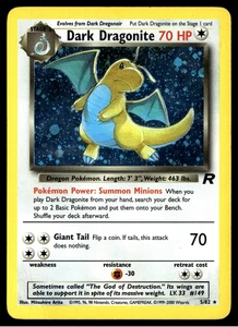 ✅ Pokemon Dark Dragonite 5/82 70 HP Team Rocket Holo Rare ✅ Light Play ✅ B4EF ✅✅ - Picture 1 of 4