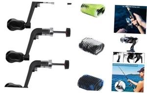 Fishing Reel Replacement Power Handle Grip Parts With Rubber Cover, Folding - Picture 1 of 8
