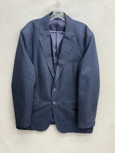 Vintage LL Bean Blau Blazer Herren 46 R Knopf 90er Canvas Freizeit Klassisch - Bild 1 von 12