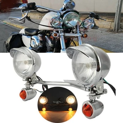 Barra de luz de señales de giro de paso de conducción de motocicleta para Honda VTX 1300 C R S RETRO Foto 1 de 4