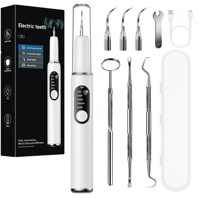 Kit Pulizia denti，Ablatore Ultrasuoni Rimuovi Tartaro placca e Macchie Orale - Image 1 of 4