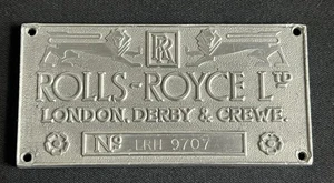 ROLLS ROYCE LRH9707 SILVER SHADOW OLDTIMER CHASSIS SCHOTTPLATTE DERBY CREWE - Bild 1 von 7