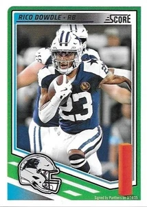 2025 Score Football #241 Rico Dowdle, Carolina Panthers - Picture 1 of 2