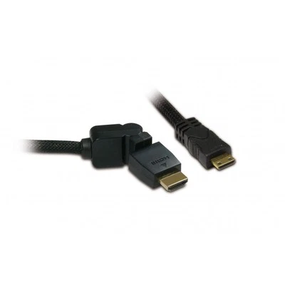 Câble HDMI premium High Speed + Ethernet Mini HDMI/HMDI - rotatif 1,5 m - Photo 1/2