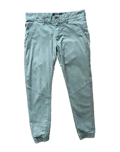 Oakley Pantaloni Chino Uomo W33 L29 Verde Polsini Slim Jeans Elasticizzati Y2K Vintage - Foto 1 di 9