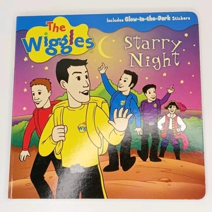 The Wiggles Board Book Starry Night Glow In The Dark Stickers 2004 Original Cast - Picture 1 of 16