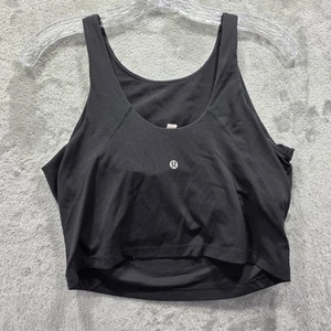 Lululemon bauchfreies Tanktop Damen 10 Training Yoga sportlich integrierter BH Fitnessstudio Shirt - Bild 1 von 5