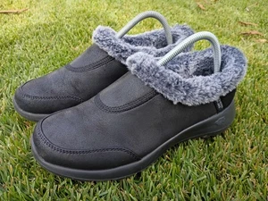 Zapato sin cordones SKECHERS On-The-Go Joy para mujer talla 7,5 negro gris piel sintética - Imagen 1 de 9