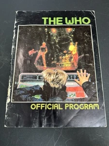 Vintage The Who Konzertprogramm 1982 Welttournee Band Rock offizielles Musikbuch - Bild 1 von 7