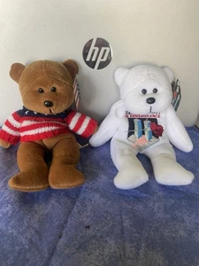 Teddybär "Patriot" amerikanischer Pullover 8 Zoll Plüsch & 11. September  Plüsch. Neu - Bild 1 von 7