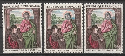 VARIETES X 2 N 1732 **  1 TB  MAIN VERTE + 1 TB  CHEVELURE ET BARBE GRIS- BLEU - Photo 1/2