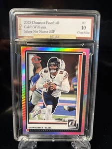 2025 Donruss Football Caleb Williams Silver No Name #7 GEM 10 - Picture 1 of 3